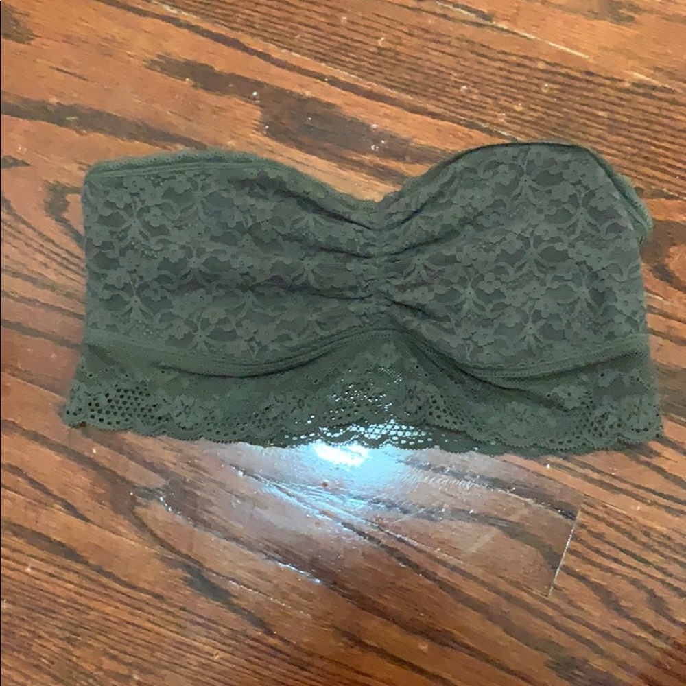 Dark Grey Lace Bandeau